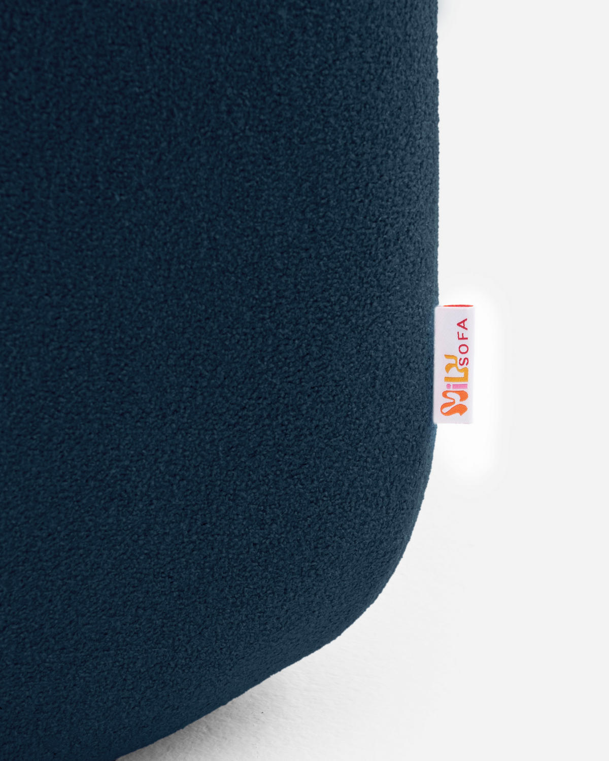 2-SITZER-SOFA Bouclé-Stoff Tiefblau - Blau, Textil (180/73/95cm) - MILYsofa