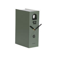 TISCHUHR Book Owl - Grün - 9,5/25 cm - Grün, Kunststoff (9/25/9cm) - Karlsson