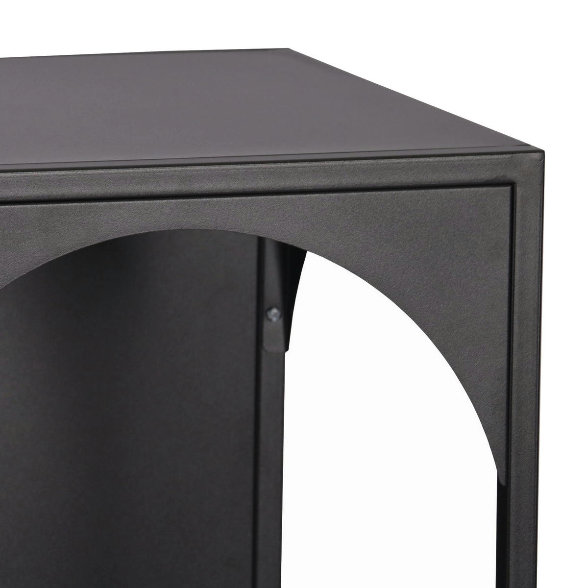 STANDREGAL Akaa - Schwarz, Metall (35/52/35cm) - [en.casa]