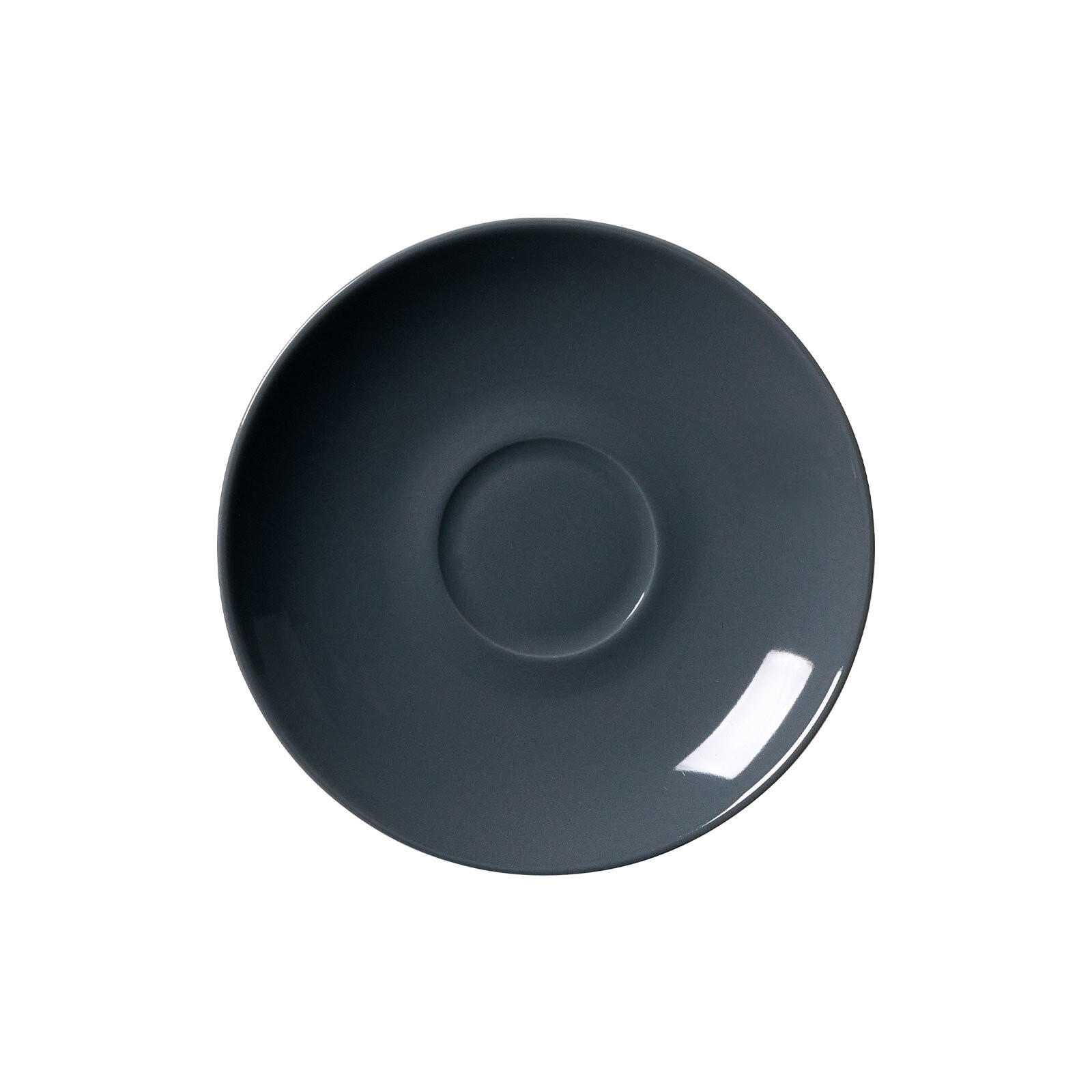 KAFFEEUNTERTASSEN Doppio Anthrazit ø 16 cm 6er Set - Anthrazit, Keramik (16cm) - Ritzenhoff Breker