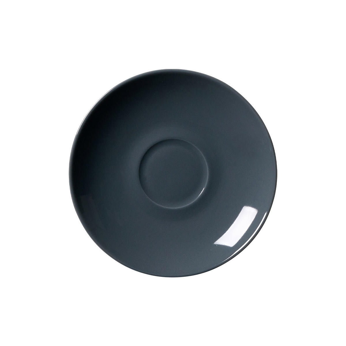 KAFFEEUNTERTASSEN Doppio Anthrazit ø 16 cm 6er Set - Anthrazit, Keramik (16cm) - Ritzenhoff Breker