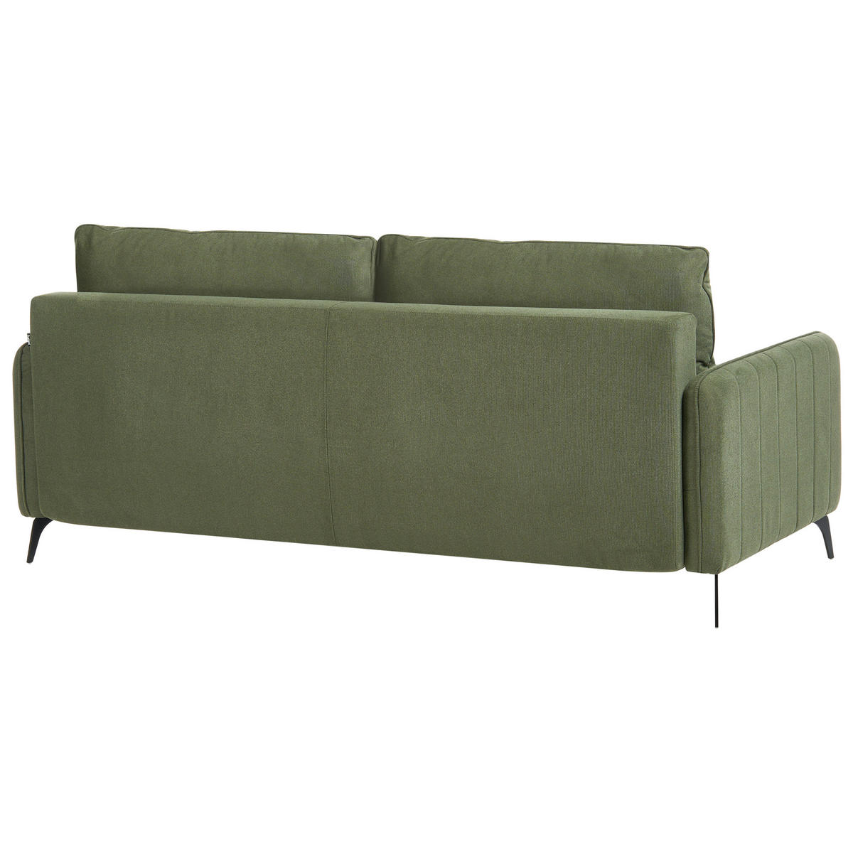 SCHLAFSOFA 3-Sitzer Stoff Grün Heming - Grün, Textil (200/88/90cm) - Beliani