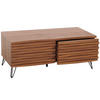 COUCHTISCH Walnuss Dekor - Walnussfarben, Holzwerkstoff (55/110/46cm) - MCW