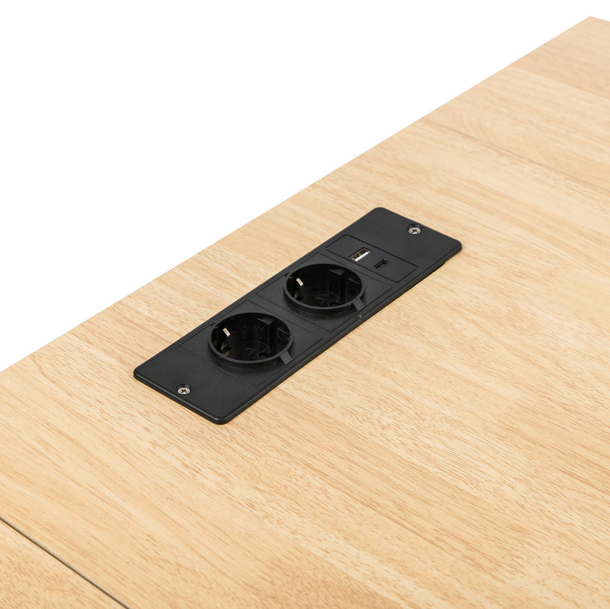 KÜCHENINSEL 120/40-80/92 cm aus MDF-Holzwerkstoff mit klappbarer Arbeitsplatte und Rollen Schwarz/Natur - Schwarz, Holzwerkstoff (120/92/80cm) - Modenvie
