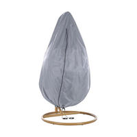 REGENSCHUTZ für Hängesessel 200/120/120 cm Chuva - Grau, Kunststoff (200/200/120cm) - Beliani