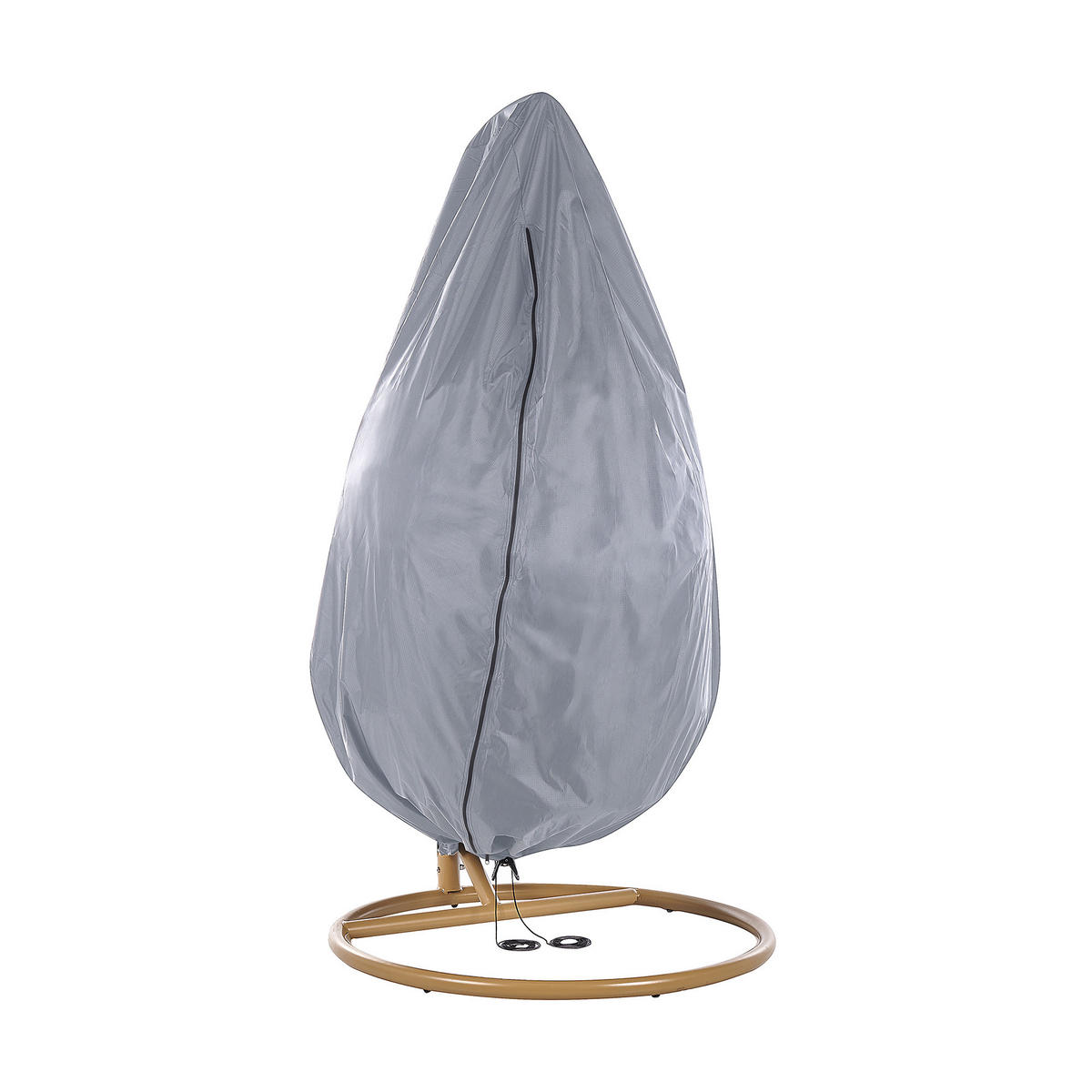 REGENSCHUTZ für Hängesessel 200/120/120 cm Chuva - Grau, Kunststoff (200/200/120cm) - Beliani