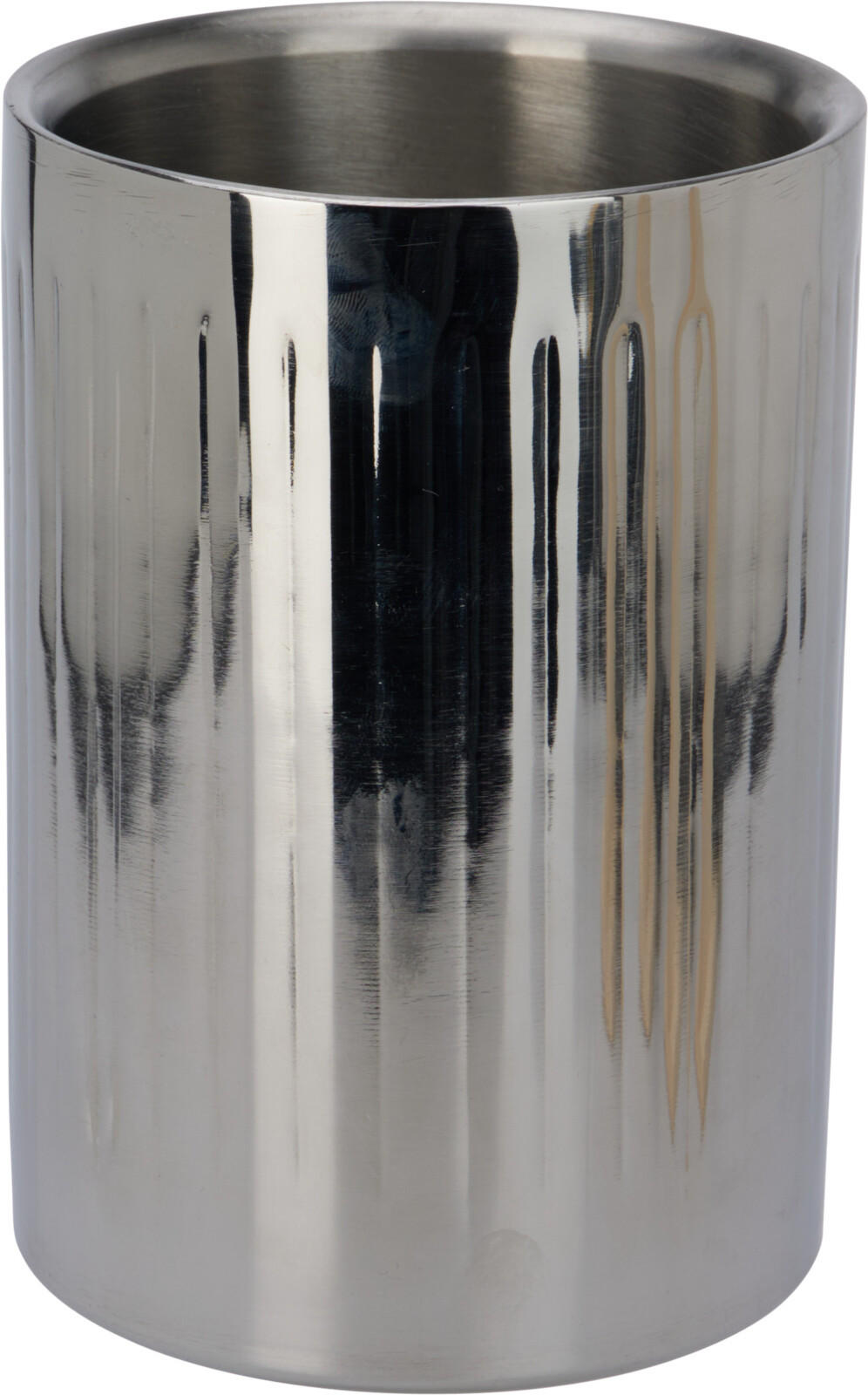 FLASCHENKÜHLER Basic Silber 12/12/17.5 cm Metall - Silberfarben, Metall (12/17.5cm) - Mondex