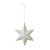 CHRISTBAUMKUGEL Santa Lila Weiß 2.5/9/9 cm Kunstoff - Weiß, Kunststoff (9/9/2.5cm) - Mondex