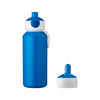 POP-UP TRINKFLASCHE + FLIP-UP ERSATZDECKEL Campus blau 400 ml - Blau, Kunststoff (0.4L) - Mepal