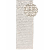 WOLLTEPPICH-LÄUFER Lana Cream 70x200 cm - Creme, Textil (70/200cm) - benuta Pure