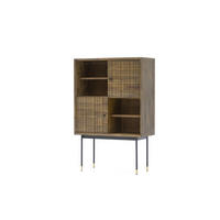 SIDEBOARD MAZE Braun 85x40x130 cm - Braun, Holz (85/130/40cm) - FURNLUX