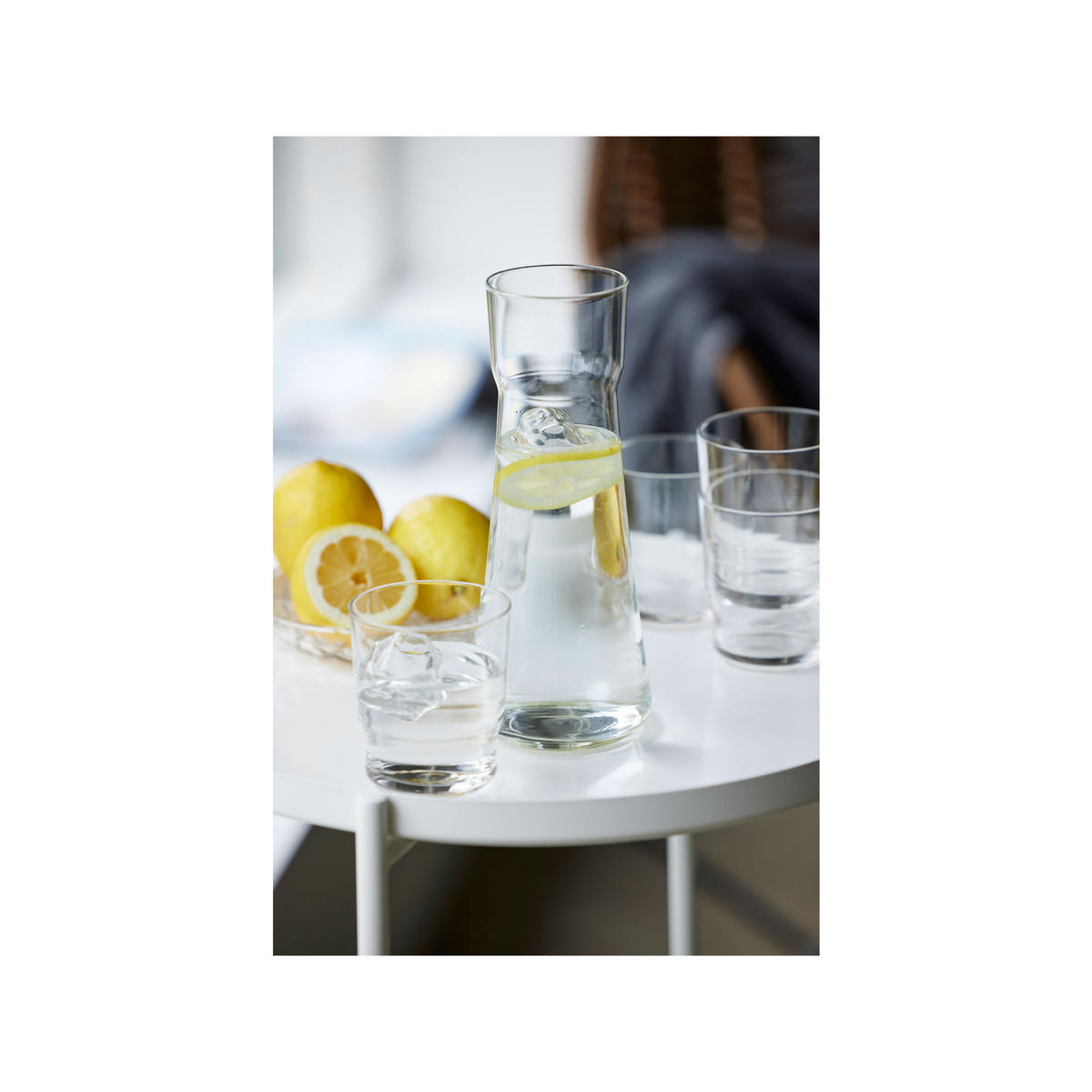 GLASKARAFFE Set Lissabon 5-tlg., Kalk-Soda-Glas, Transparent - Transparent, Glas (1.5L) - Lyngby Glas