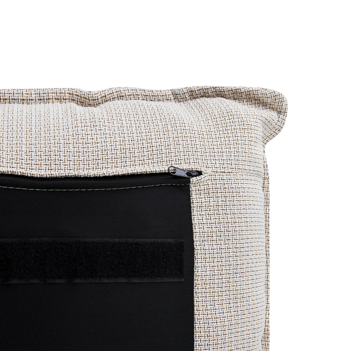 BETT mit Lattenrost 160/200 cm Beige Bajonna - Beige/Schwarz, Textil (160/200cm) - Beliani