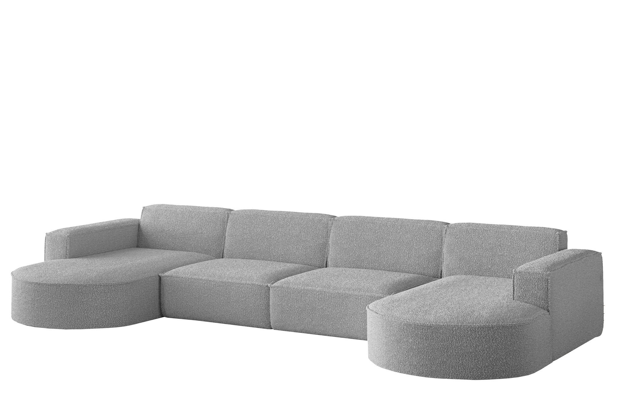Fun Möbel Wohnlandschaft Taupe 382x78x165 cm