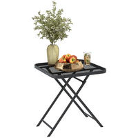 GARTENTISCH 70x70 cm Schwarz - Schwarz, Metall (70/70/72cm) - ComfortXL