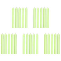 STABKERZE (25er Set) Rainbow - Limette, Paraffin (2.2/18/2.2cm) - BUTLERS