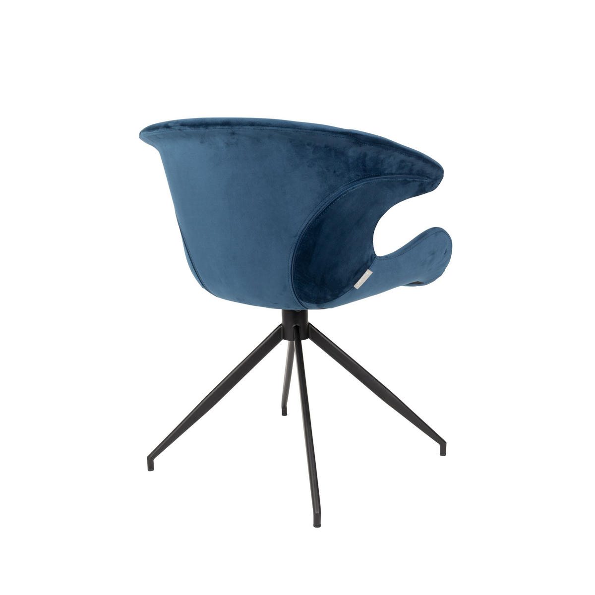 ESSZIMMERSTUHL Mia Blau - 2 er Set - Blau, Textil (63/78.5/62cm) - Zuiver