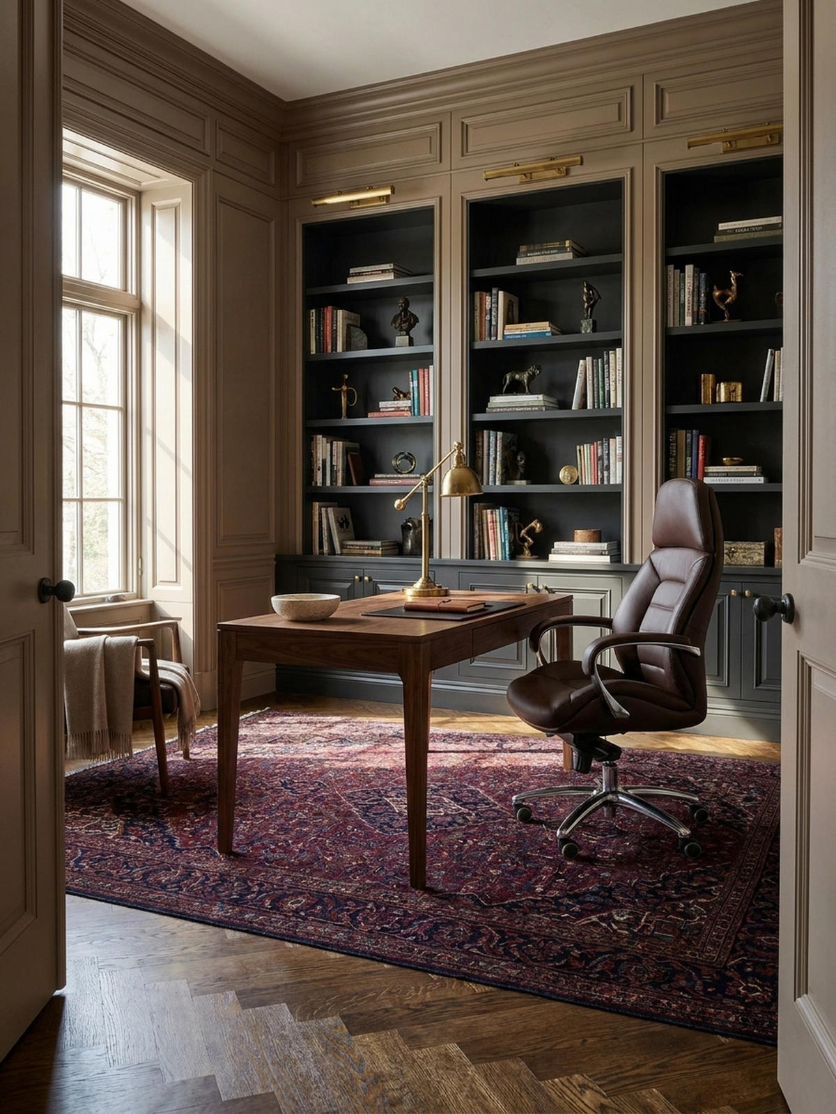 CHEFSESSEL Leder mit Multiblockwippmechanik bis 120 kg MIRON, Braun 67x67x137 cm - Silberfarben/Braun, Leder/Metall (67/137/67cm) - KADIMA DESIGN