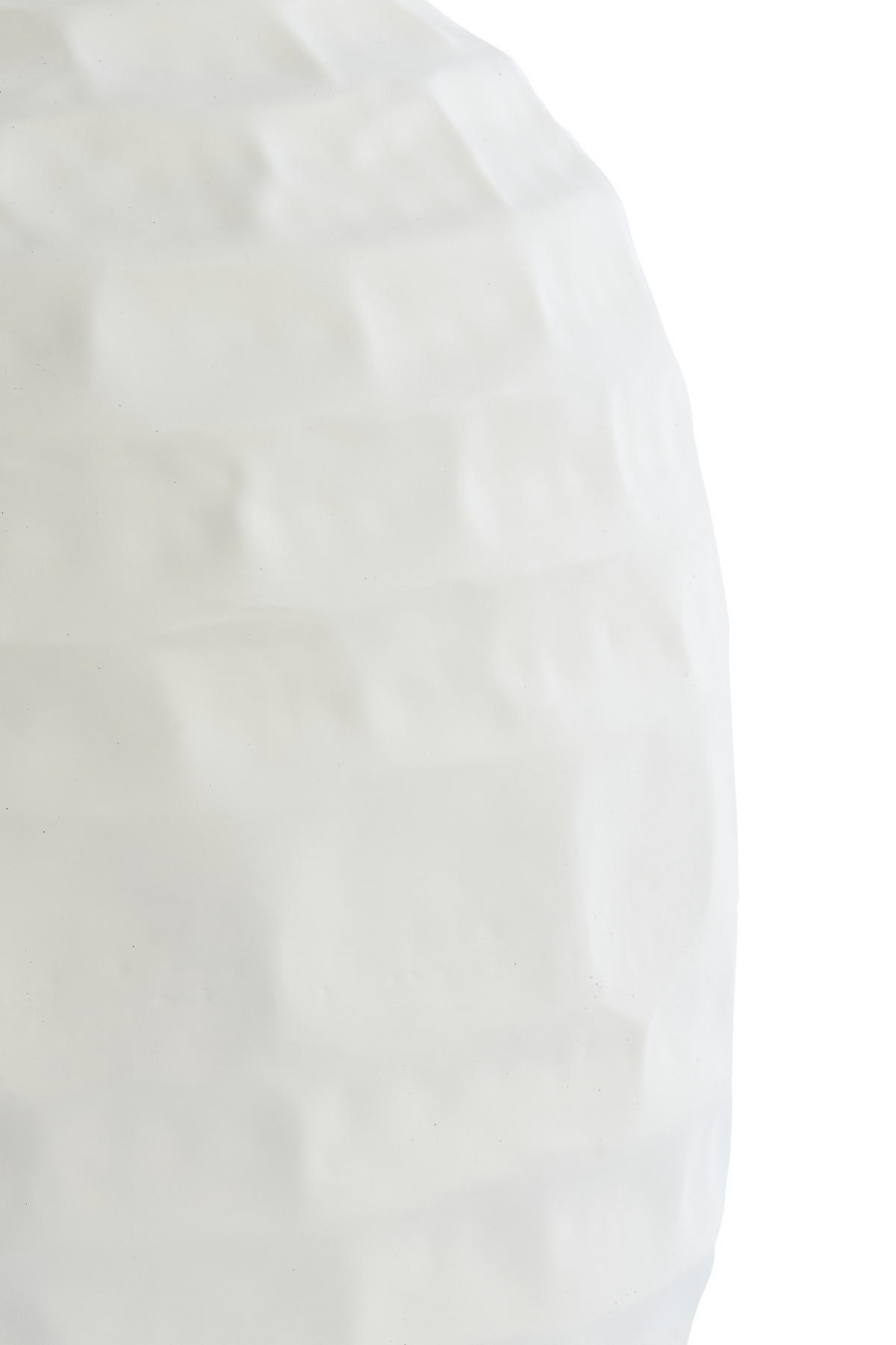 VASE Tariva Weiß Ø20/30 cm - Weiß, Metall (30cm) - Light & Living