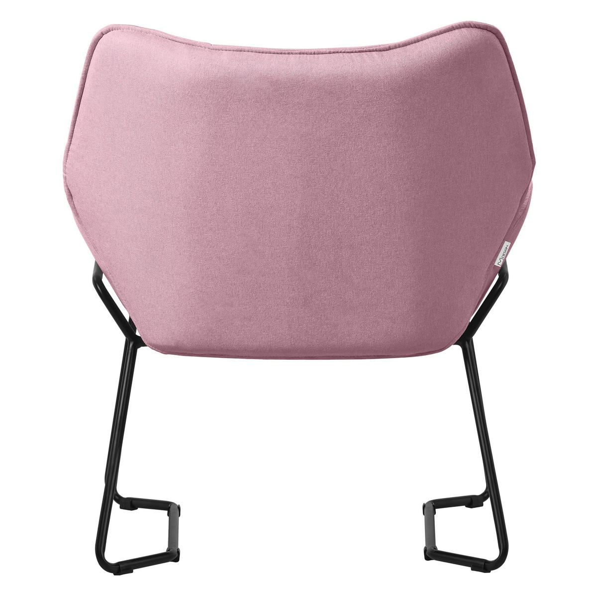 RELAXSESSEL Leinen Rosa - Pink, Metall (77/85/75cm) - ML-DESIGN