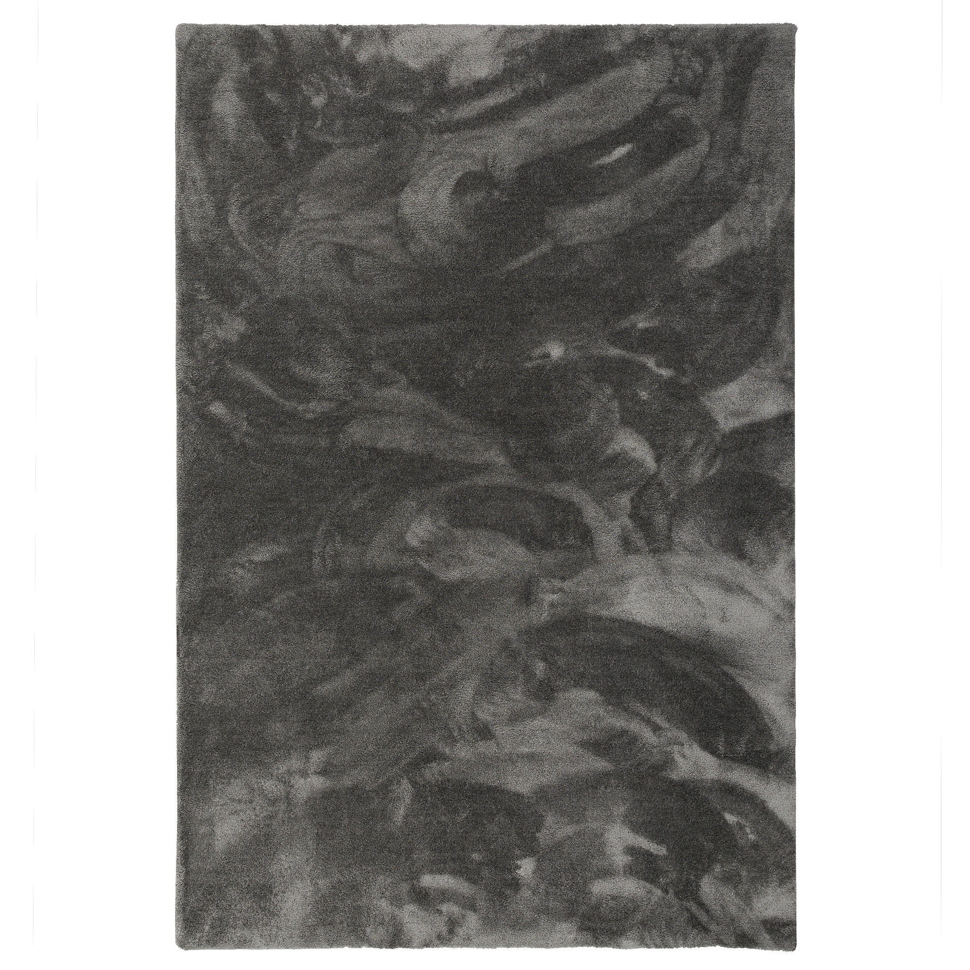 LUXUS HOCHFLOR SHAGGY TEPPICH VELVET - Anthrazit, Textil (133/133cm) - Snapstyle