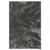 LUXUS HOCHFLOR SHAGGY TEPPICH VELVET - Anthrazit, Textil (133/133cm) - Snapstyle