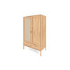 KLEIDERSCHRANK MIT SCHUBLADE INA Kernbuche - Creme, Holz (108/175/60cm) - byoak