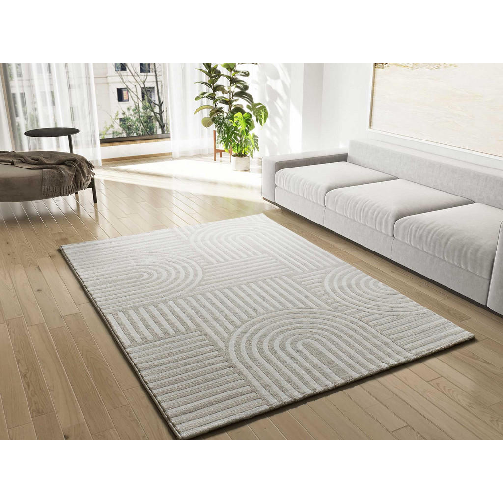 Thumbnail - Atticgo Webteppich, Weiß, Textil, Mode, Rechteckig, 133x190 cm, Oeko-Tex® Standard 100, antistatisch, Teppiche & Böden, ...