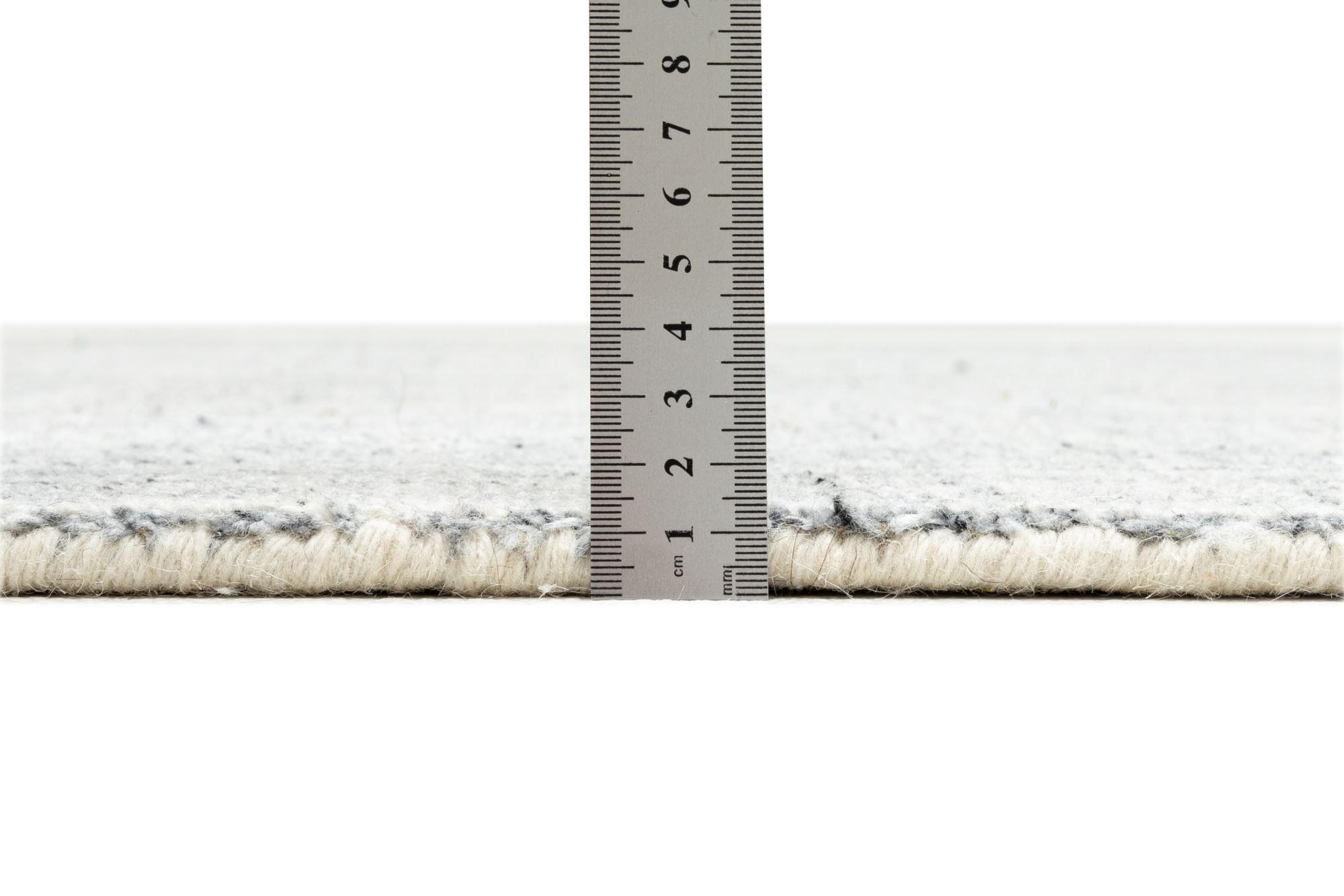 Thumbnail - Sansibar Sylt Handloomteppich, Silber, Textil, Gestreift, Rechteckig, 140x200 cm, für Fußbodenheizung geeignet, Teppiche...