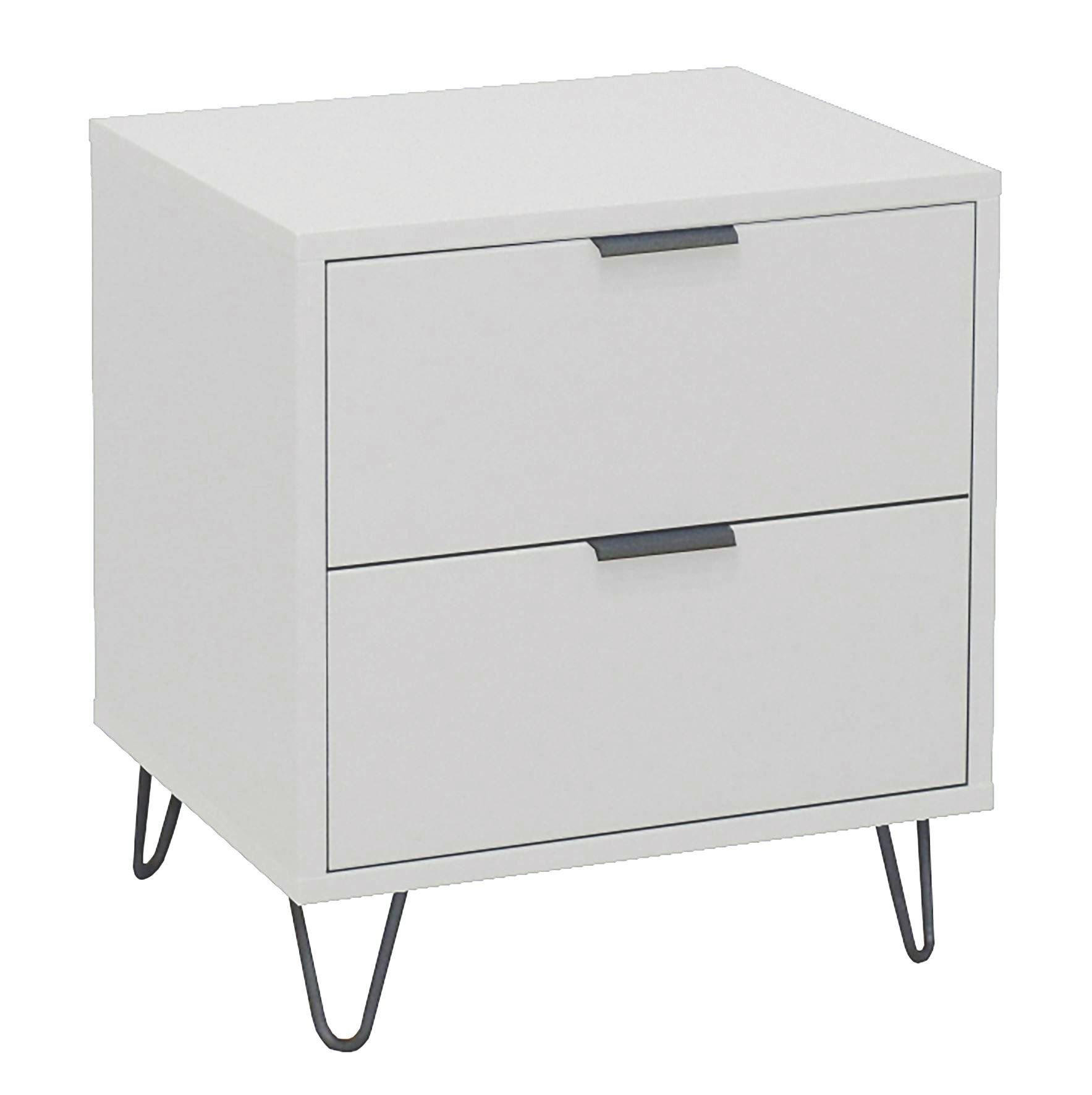 KOMMODE Erna 51x45x62 Kreidegrau matt Lack - Hellgrau, Holzwerkstoff (51/62/45cm) - 58aufmkessel
