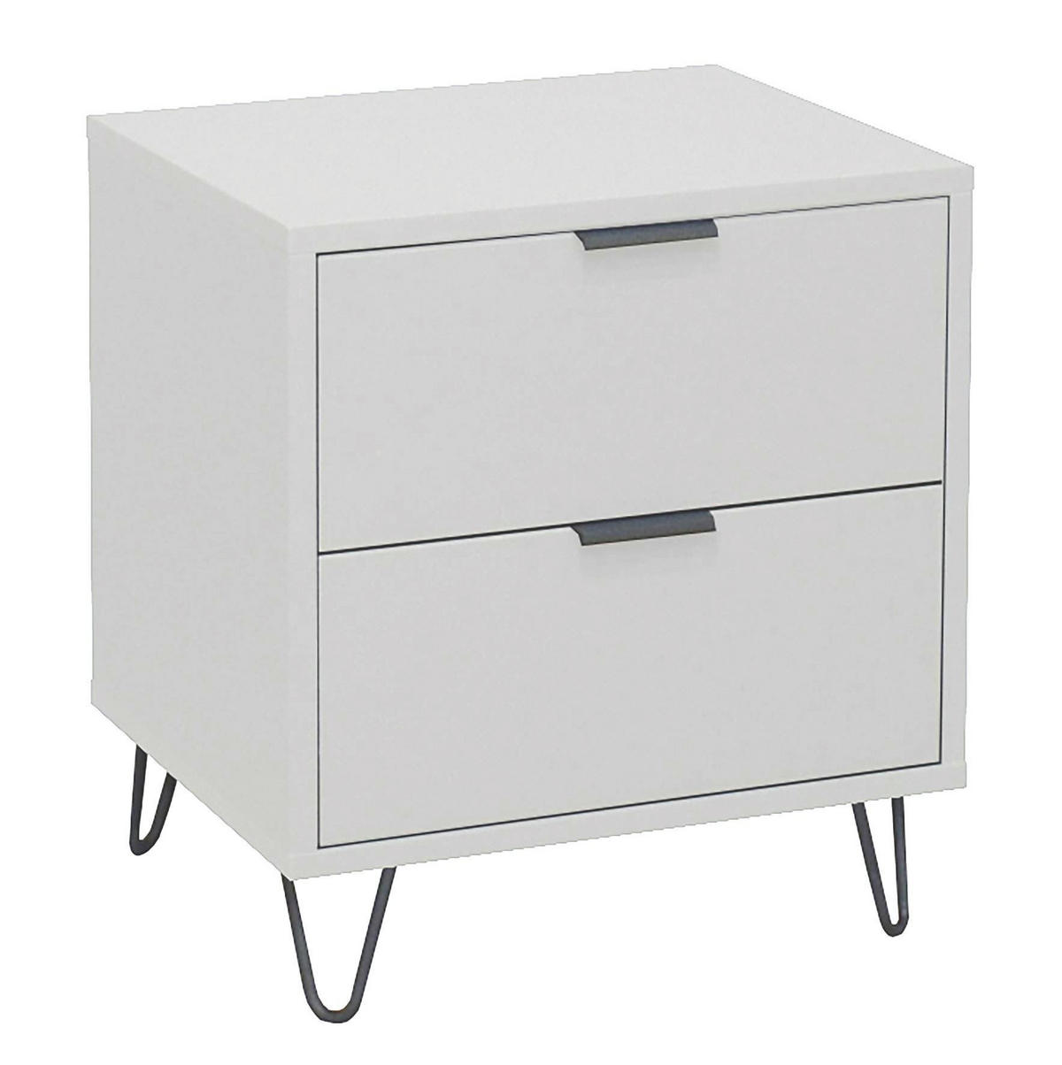 KOMMODE Erna 51x45x62 Kreidegrau matt Lack - Hellgrau, Holzwerkstoff (51/62/45cm) - 58aufmkessel
