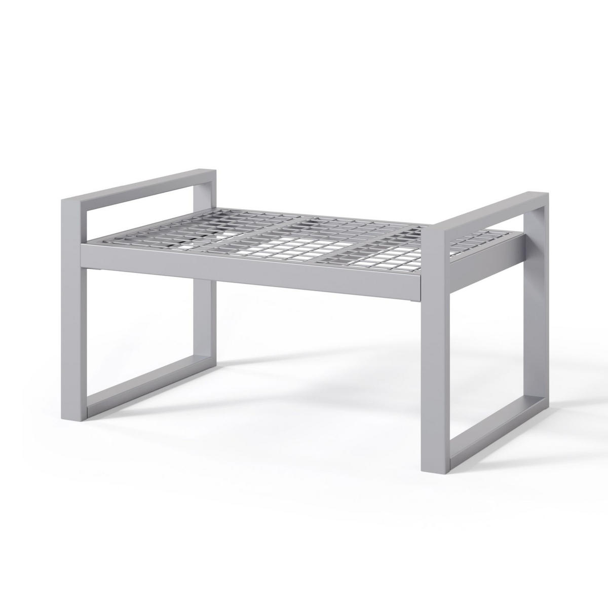 GARTENHOCKER Dywilly Grau mit wasserabweisendem Stoff - Grau, Textil (60/42/45cm) - Selsey