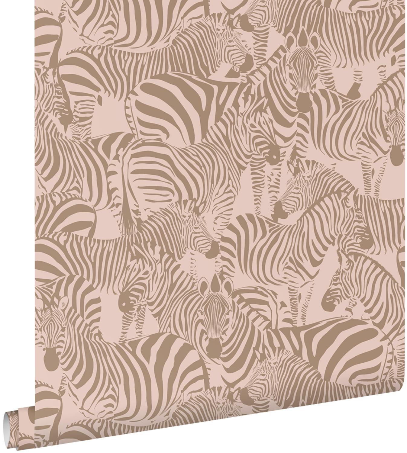 TAPETE Zebras 50 x 900 cm - Pink, Papier (50/0.1cm) - ESTAhome