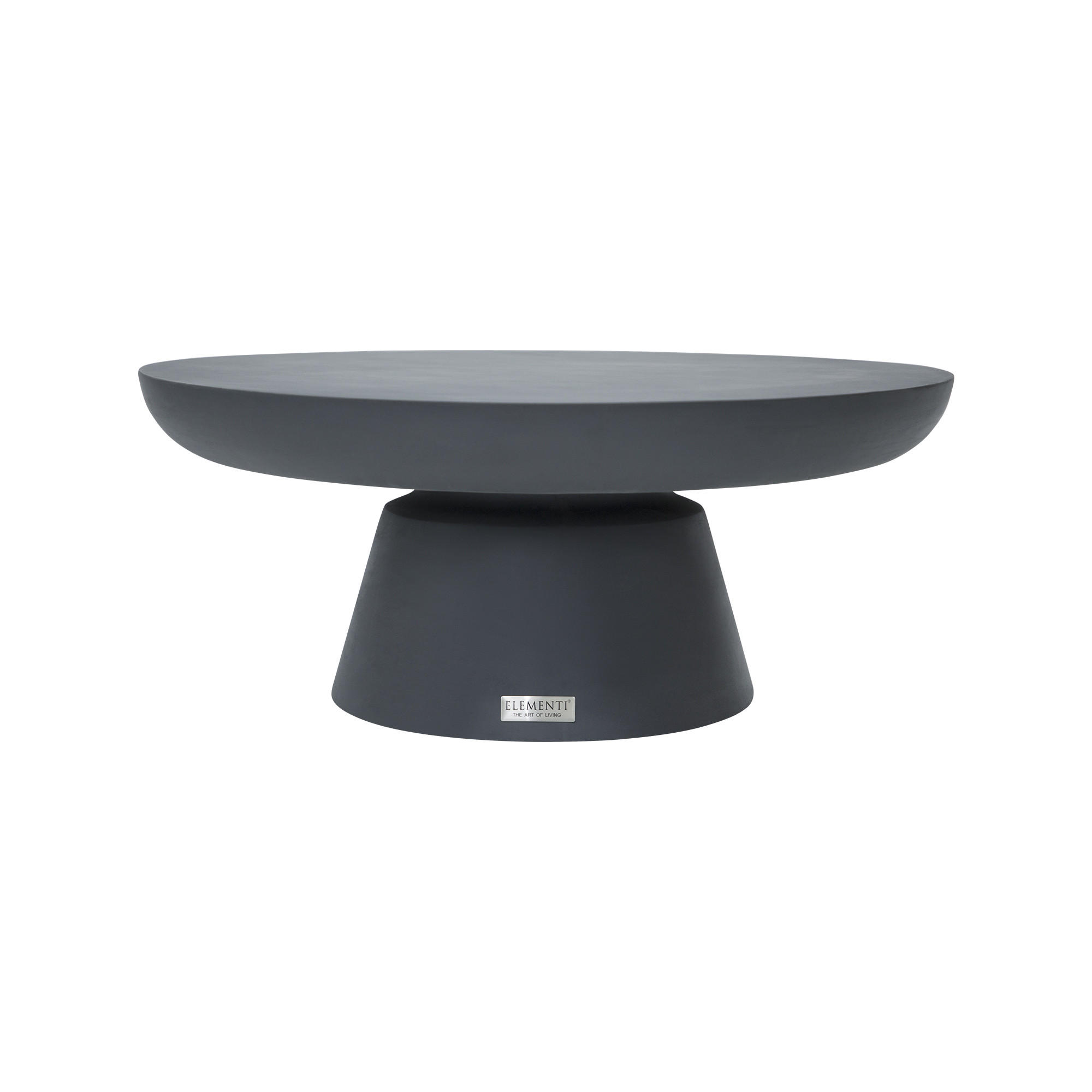 COUCHTISCH KYLIX Klein Betonoptik 66 x 66 x 35 cm - Schwarz, Naturmaterialien (66/66/35cm) - Elementi