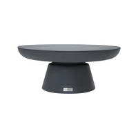 COUCHTISCH KYLIX Klein Betonoptik 66 x 66 x 35 cm - Schwarz, Naturmaterialien (66/66/35cm) - Elementi