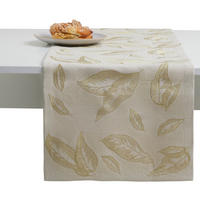 TISCHLÄUFER Frendonia - Beige, Textil (180/35/1cm) - home&you