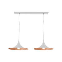 HÄNGELEUCHTE Louie X2 - Kupferfarben, Metall (33/70/16cm) - Lumicom