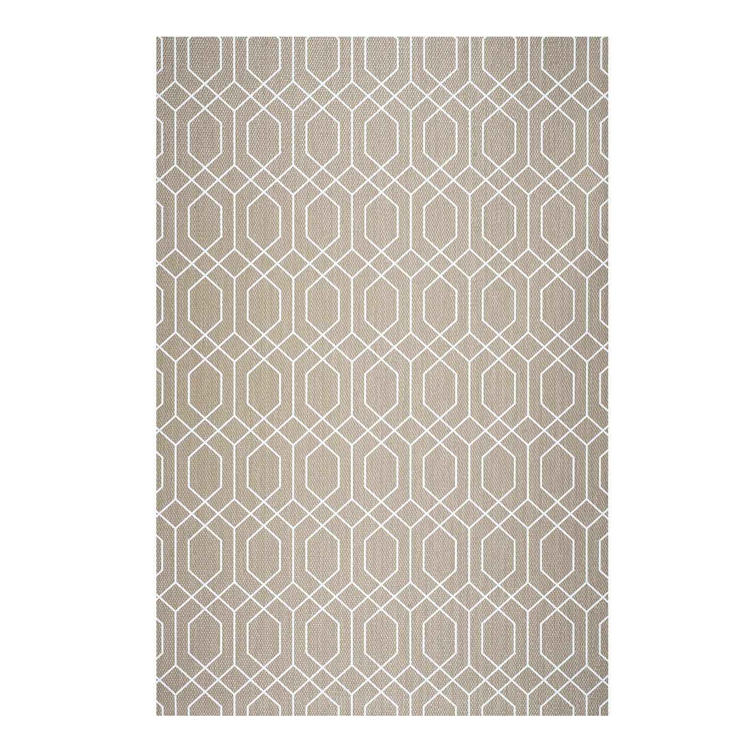 TEPPICH Premium en Vinyle Weißes Design 120x180 cm - Weiß, Kunststoff (120/180cm) - STORESDECO