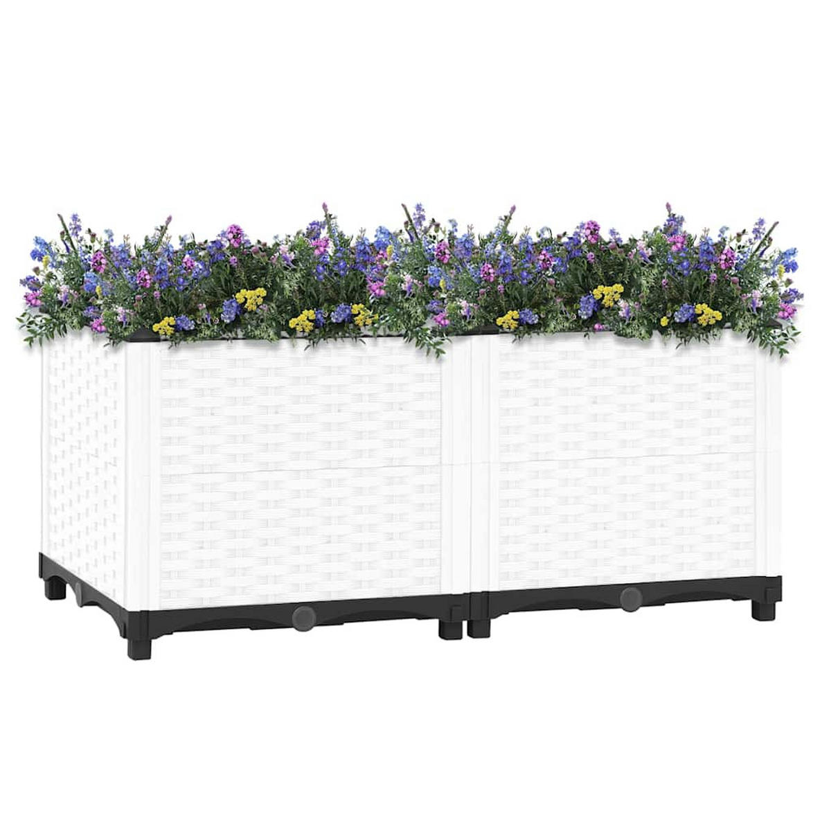 HOCHBEET 80x40x38 cm Polypropylen - Weiß, Kunststoff (80/38/40cm)