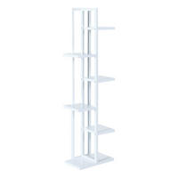 PFLANZENREGAL Tohmajärvi - Weiß, Holzwerkstoff/Metall (34/120/21cm) - [en.casa]