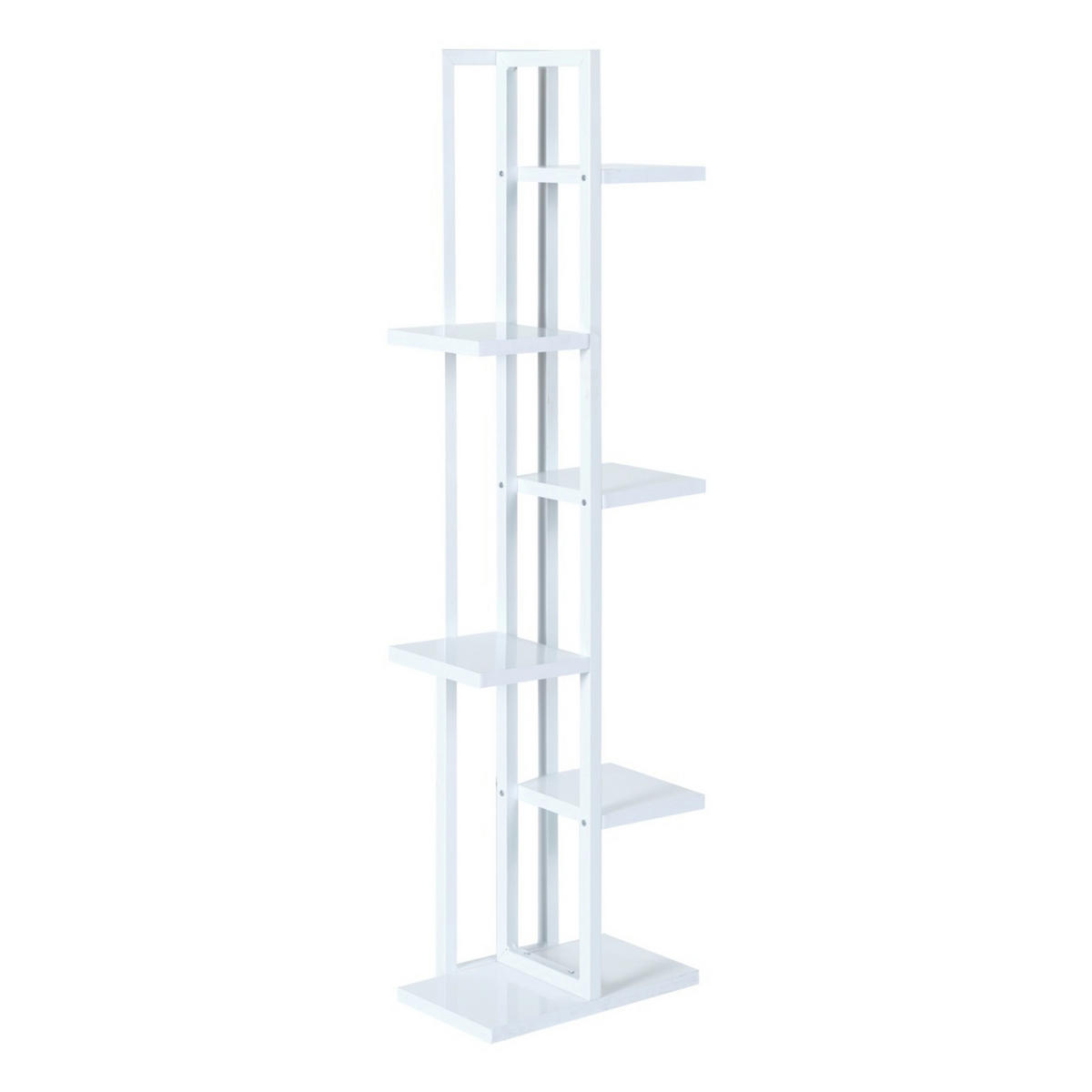 PFLANZENREGAL Tohmajärvi - Weiß, Holzwerkstoff/Metall (34/120/21cm) - [en.casa]