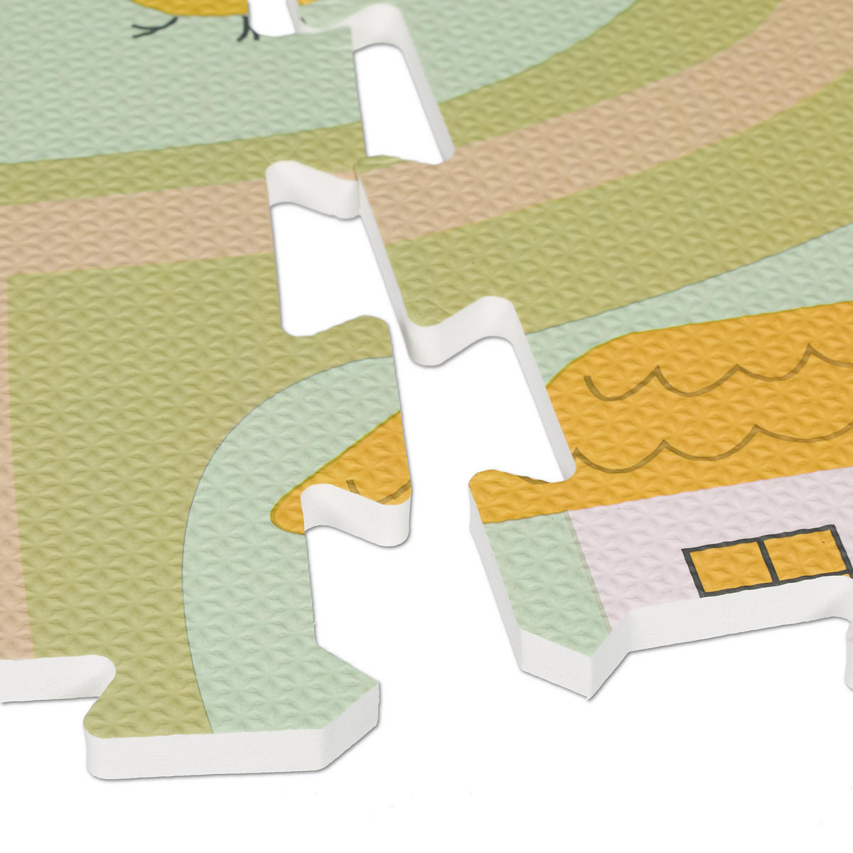 21-TLG.PUZZLEMATTE - Multicolor, Kunststoff (89.5/89.5cm) - Relaxdays