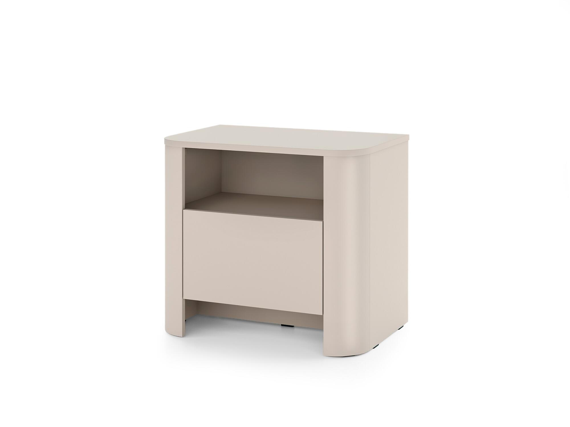 NACHTTISCH BARI Beige 58x39x52 cm - Beige, Holzwerkstoff (58/52/39cm) - FURNLUX