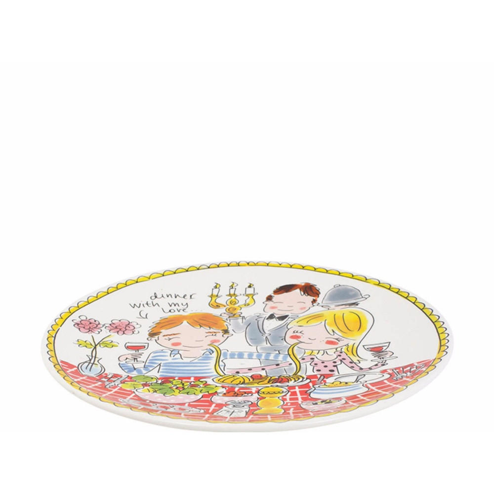TELLER Liebe in Bunt - Ø 26cm - Multicolor, Keramik (26.2/26.3/3cm) - Blond Amsterdam