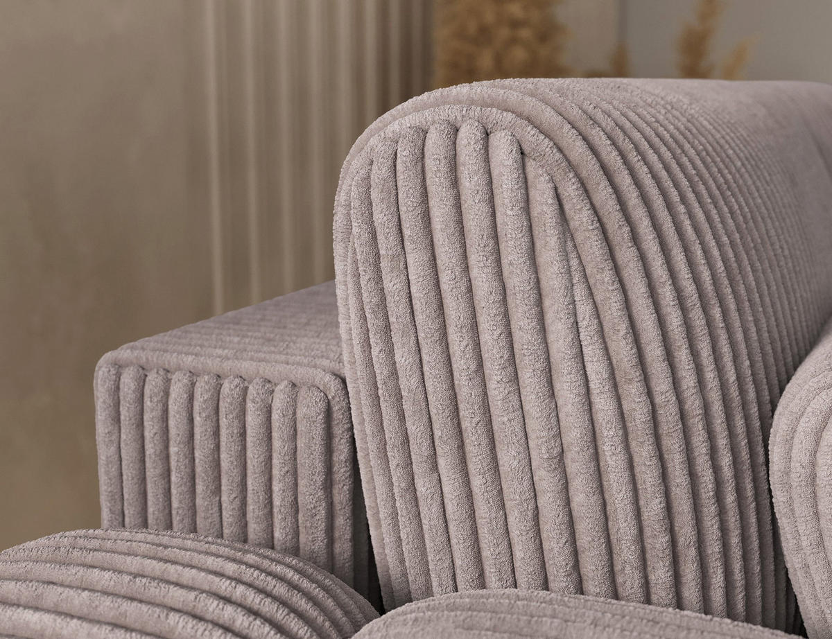 ECKSOFA COVELION L-Form – Schlaffunktion, Bettkasten, Wellenfederung, HR-Kaltschaum, inkl. Kissen, moderner Wohnkomfort - Hellgrau, Kunststoff (260/167cm) - Wohnideebilder