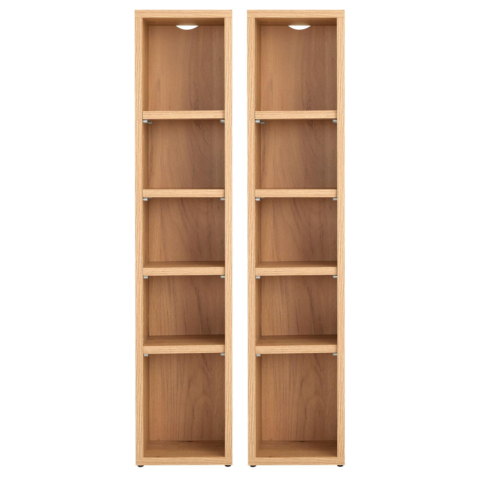 CD/DVD- REGAL CHART - Eiche Artisan, Holzwerkstoff (20/186/17cm) - CARO-Möbel