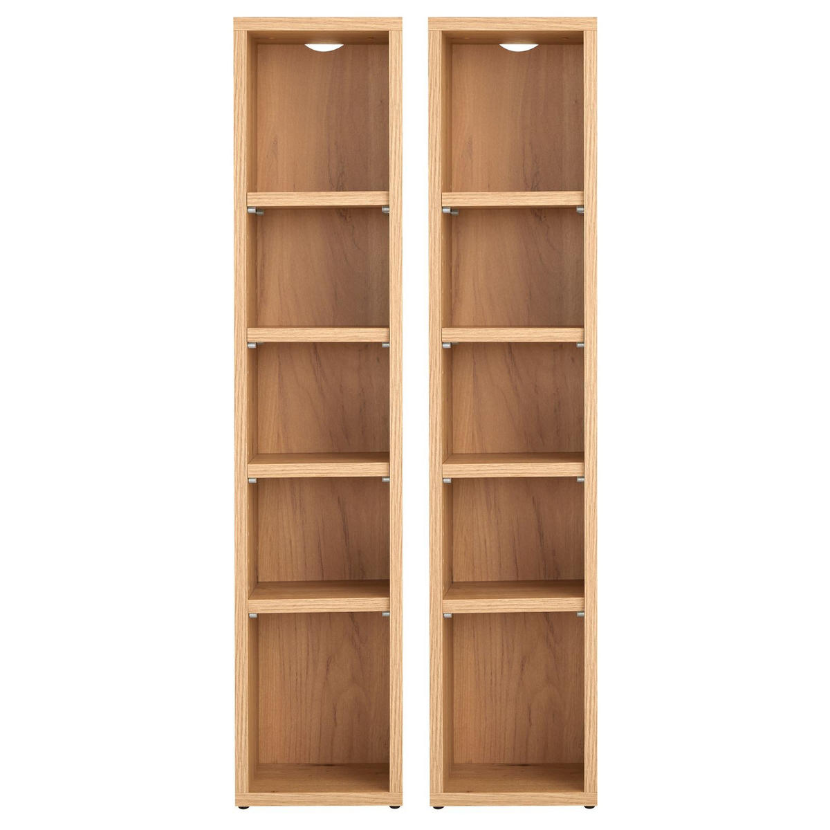 CD/DVD- REGAL CHART - Eiche Artisan, Holzwerkstoff (20/186/17cm) - CARO-Möbel