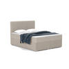 BOXBETT BOUCLE 160/200 in Boucle Beige H3 - Beige, Holz/Holzwerkstoff (160/200cm) - Deine Möbel 24