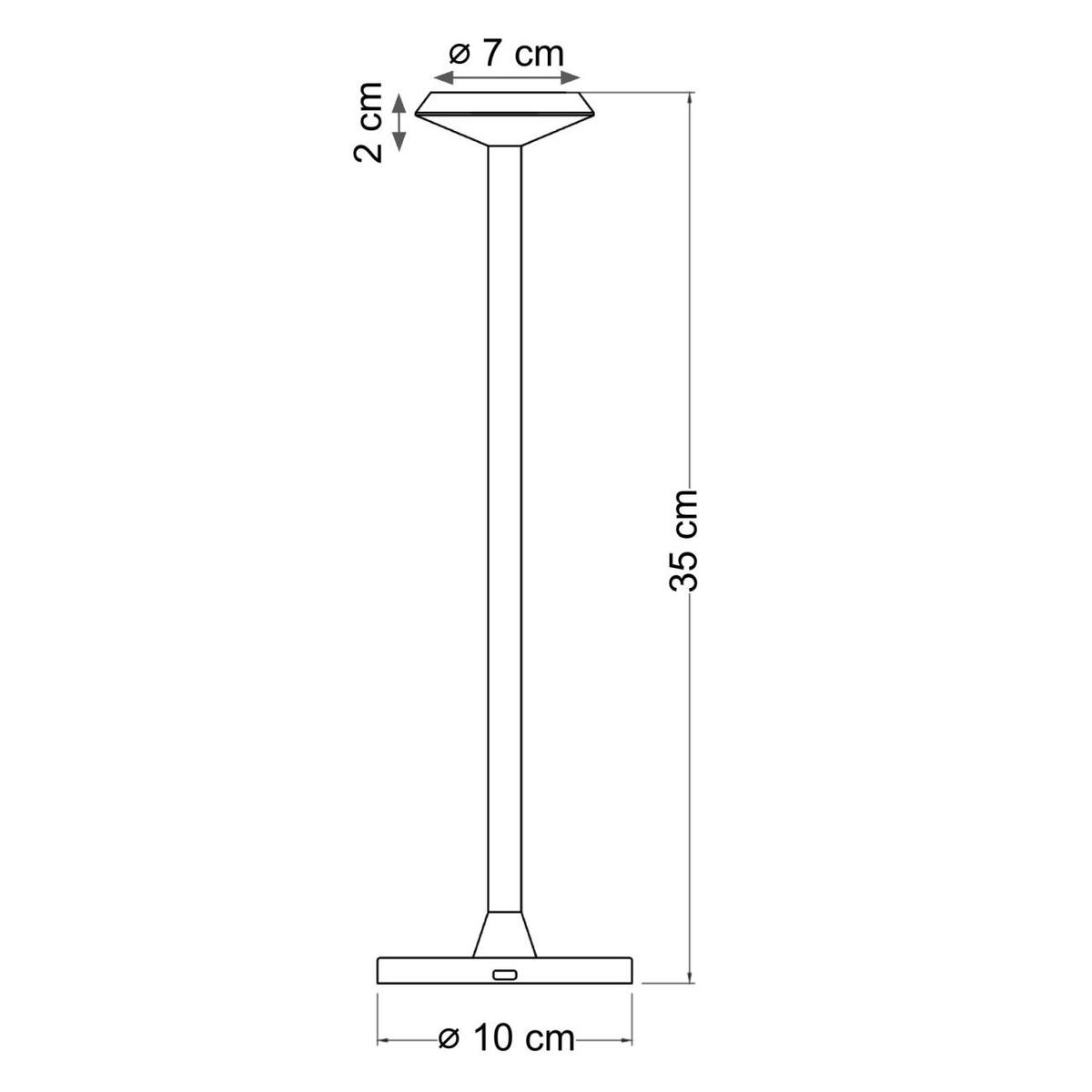 TISCHLEUCHTE Rico, Gold, 35cm - Goldfarben, Metall (35/10/35cm) - KOSILUM