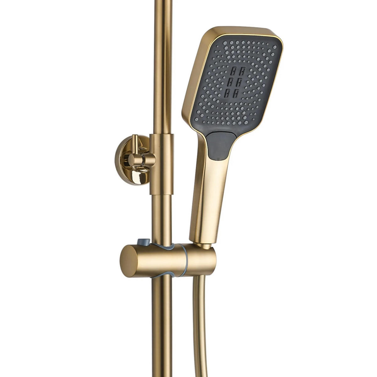 DUSCHGARNITUR Rea Helix Brush Gold - Goldfarben, Metall (30/114.5/38cm) - REA